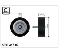 CAFFARO 347-00 Galoppino/Guidacinghia, Cinghia Poly-V per CHRYSLER,DODGE,FIAT,JE