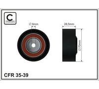 CAFFARO 35-39 Rullo tenditore cinghia Poly-V 70mm per BMW 5 Limousine (E39)