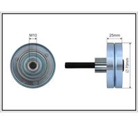 CAFFARO 359-55 Galoppino/Guidacinghia, Cinghia Poly-V per SEAT,SKODA,VW