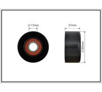 CAFFARO 366-00 Rullo tenditore, Cinghia Poly-V per HYUNDAI,KIA