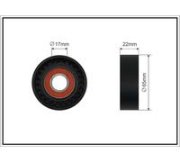 CAFFARO 382-00 Rullo tenditore, Cinghia Poly-V per AUDI,VW