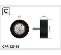 CAFFARO 425-26 Galoppino/Guidacinghia, Cinghia dentata per CHEVROLET,OPEL