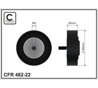 CAFFARO 482-22 Galoppino/Guidacinghia, Cinghia Poly-V per BMW