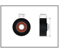 CAFFARO 484-00 Rullo tenditore, Cinghia Poly-V per DODGE,JEEP,MERCEDES-BENZ