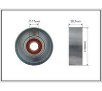 CAFFARO 498-00 Rullo tenditore cinghia Poly-V 80mm per MITSUBISHI GRANDIS (NAW)