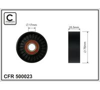CAFFARO 500023 Rullo tenditore, Cinghia Poly-V per ABARTH,ALFA ROMEO,AUDI,CITROË