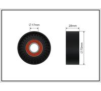 CAFFARO 500027 Rullo tenditore, Cinghia Poly-V per MERCEDES-BENZ
