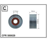 CAFFARO 500029 Rullo tenditore, Cinghia Poly-V per MERCEDES-BENZ