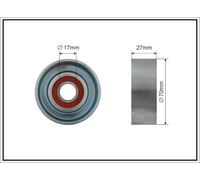 CAFFARO 500097 Rullo tenditore, Cinghia Poly-V per HONDA