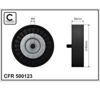CAFFARO 500123 Galoppino/Guidacinghia, Cinghia Poly-V per AUDI,SEAT