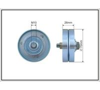 CAFFARO 500131 Rullo tenditore cinghia Poly-V 70mm per BMW 3 Sedan (E46)
