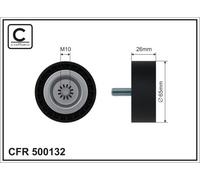 CAFFARO 500132 Galoppino/Guidacinghia, Cinghia Poly-V per DODGE,INFINITI,JEEP,ME