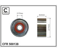 CAFFARO 500138 Galoppino/Guidacinghia, Cinghia Poly-V per MAZDA