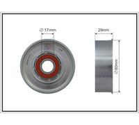 CAFFARO 500174 Rullo tenditore, Cinghia Poly-V per MITSUBISHI