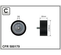 CAFFARO 500179 Galoppino guidacinghia cinghia Poly-V 54mm