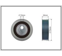 CAFFARO 500190 Rullo tenditore, Cinghia Poly-V per RENAULT