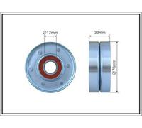 CAFFARO 500289 Rullo tenditore cinghia Poly-V 76mm per HONDA CR-V III (RE)
