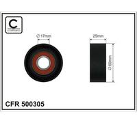 CAFFARO 500305 Rullo tenditore cinghia Poly-V 60mm adatto per PEUGEOT 206 Van