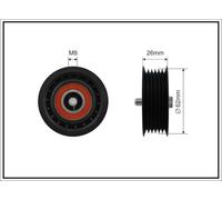 CAFFARO 500399 Galoppino/Guidacinghia, Cinghia Poly-V per ALFA ROMEO,FIAT,LANCIA
