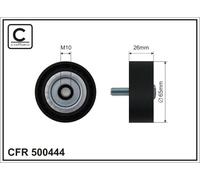 CAFFARO 500444 Galoppino/Guidacinghia, Cinghia Poly-V per CHEVROLET,OPEL