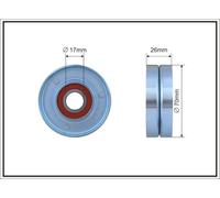 CAFFARO 60-98 Rullo tenditore, Cinghia Poly-V per OPEL