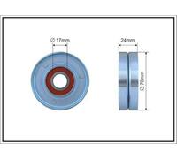 CAFFARO 66-90 Rullo tenditore cinghia Poly-V 70mm per VW Golf IV Hatchback (1J1)