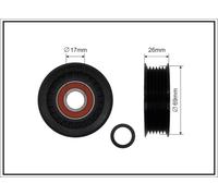 CAFFARO 84-91 Galoppino/Guidacinghia, Cinghia Poly-V per OPEL,RENAULT,SAAB