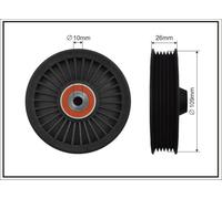 CAFFARO 85-26 Rullo tenditore, Cinghia Poly-V per JEEP,MERCEDES-BENZ