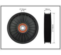 CAFFARO 89-99 Galoppino/Guidacinghia, Cinghia Poly-V per OPEL,SAAB,VAUXHALL