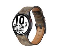(caffè 2)Cinturino in vera pelle per Samsung Galaxy Watch 4/classic/active 2 46mm/42mm/40mm/44mm 20mm