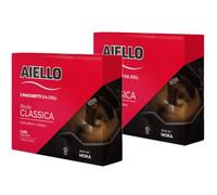 Caffè Aiello | 4 pacchetti da 250g | Caffè macinato calabrese | Ricetta Classica | Gusto pieno e corposo | Tostatura media | Ideale per Moka