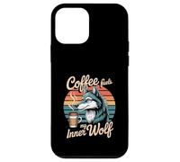 Caffè alimenta il mio lupo interiore illustrazione Custodia per iPhone 12 mini