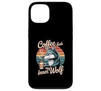 Caffè alimenta il mio lupo interiore illustrazione Custodia per iPhone 13