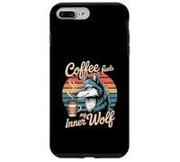 Caffè alimenta il mio lupo interiore illustrazione Custodia per iPhone 7 Plus/8 Plus