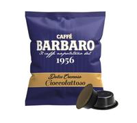 CAFFE' BARBARO 100 Capsule Compatibili Con Macchine a Marchio Lavazza®* A Modo mio®* Miscela Blu Dolce Cremoso Cioccolattoso