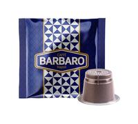 CAFFE' BARBARO Napoli 100 , Miscela Blu super cremoso Capsule caffè Compatibili con le Macchine ad uso domestico Nespresso®*