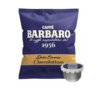 CAFFÈ BARBARO 200 Capsule Compatibili Con Macchine a Marchio Domo® Miscela Blu Dolce, Cremoso, Cioccolattoso