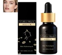 Caffè Black Seed Oil Face Serum - Miscela con ricino, vitamina E e olio di semi di caffè per l'idratazione profonda, rassodante e illuminante della pelle, viso leggero e ad assorbimento (1PCS)