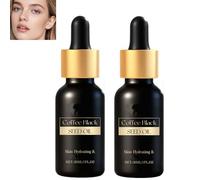 Caffè Black Seed Oil Face Serum - Miscela con ricino, vitamina E e olio di semi di caffè per l'idratazione profonda, rassodante e illuminante della pelle, viso leggero e ad assorbimento (2PCS)