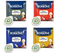 Caffè Borbone 200 cialde carta 44mm ESE MIX NERA ROSSA BLU ORO