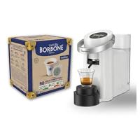 CAFFÈ BORBONE Bluemoon Macchina da Caffè a Cialde (Bianco, Macchina + Cialda Blu)