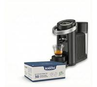 CAFFÈ BORBONE Bluemoon Macchina da Caffè a Cialde (Nero, Macchina + Kit Ecologico)