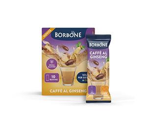 Caffè Borbone Caffè al Ginseng Stick - 80 stick (8 astucci da 10) - Ideali per sistemi a Cialde