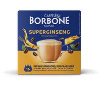 Caffè Borbone SuperGinseng - Caffè al Ginseng - 64 capsule (4 confezioni da 16) - Compatibili con le Macchine Nescafè* Dolce Gusto*