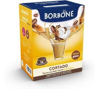 16 Capsule Lavazza A Modo Mio Borbone Cortado - Caffè Macchiato Senza Glutine - Caffe' Borbone
