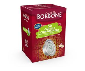 CAFFE' BORBONE Capsule Compostabili Compatibili sistema A Modo Mio - Miscela Nobile 50 capsule
