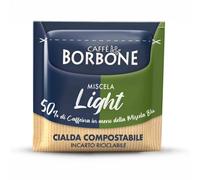 Caffè Borbone Cialda Compostabile Miscela Light, 50% di caffeina in meno della Miscela Blu - 100 Cialde - Sistema ESE