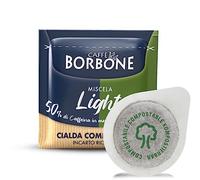 Caffè Borbone Cialda Compostabile Miscela Light, 50% di caffeina in meno della Miscela Blu - 100 Cialde - Sistema ESE