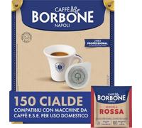 Caffè Borbone Cialda Compostabile, Miscela Rossa - 150 Cialde - Intensità 9/10 - Sistema ESE, Ideale per tutte le macchine Espresso