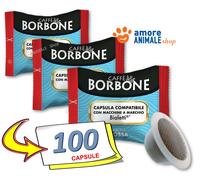50 CAPSULE CAFFE BORBONE MISCELA ROSSA COMPATIBILE CON BIALETTI